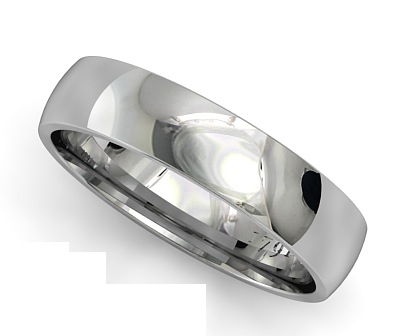 Men's 5mm band in Platinum 950 AU